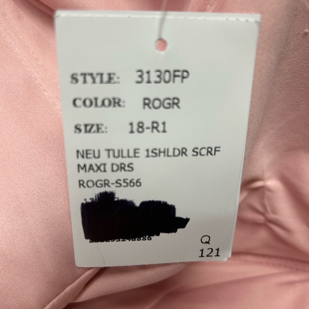 Dessy Collection Pink Floral Chiffon Maxi Dress - Picture 5 of 5